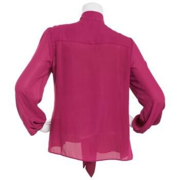 NWT 2 NANETTE LAPORE PLEATED MIDI SKIRT & MATCHING  PLEATED BOW SHIRT SZ L - Picture 7 of 12